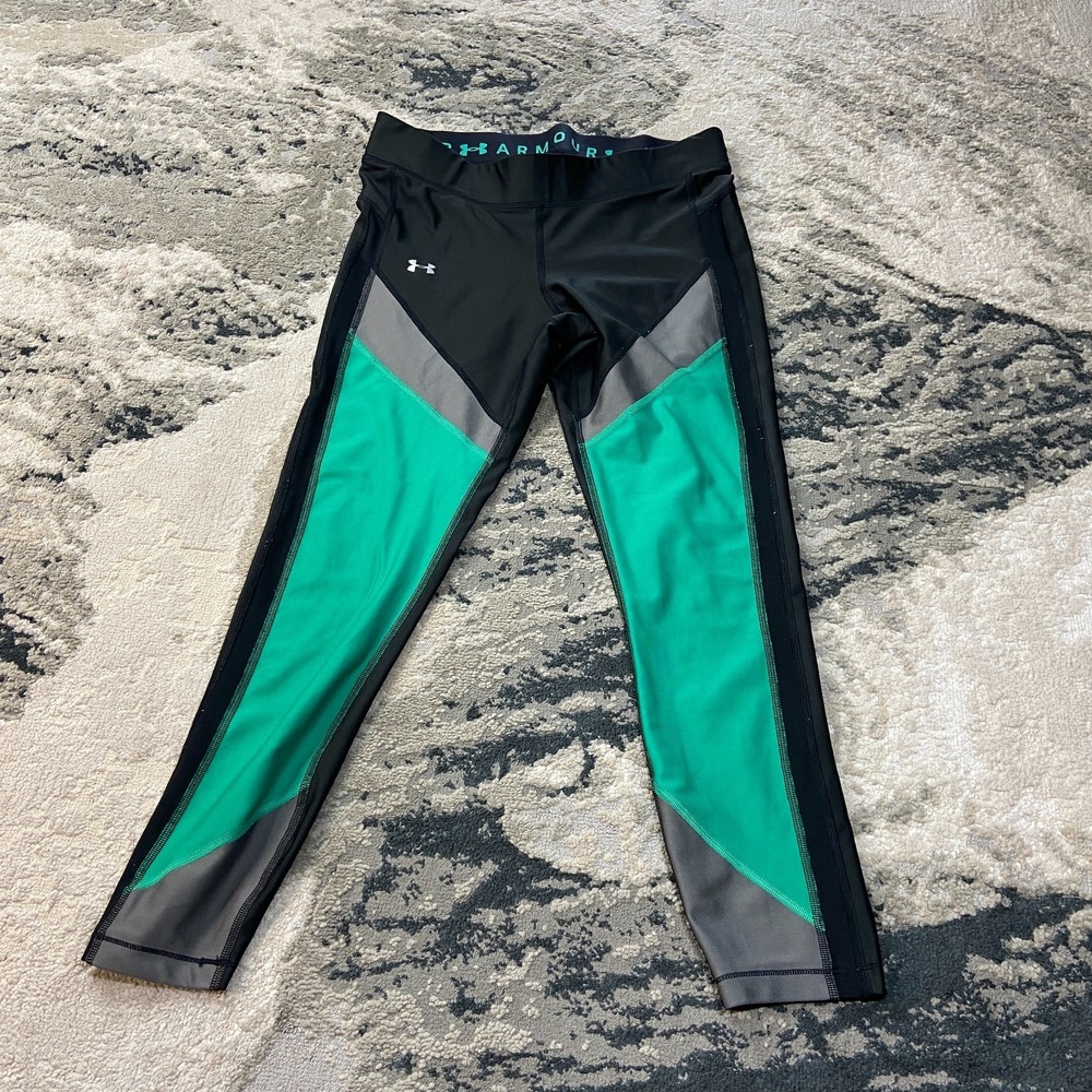 Under Armour Legging Pants Womens Large Multicolor Compression‎ Yoga Gym Jogging